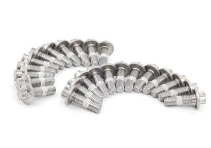 Aluminum screw set of the oil crankcase for BMW E81, E82, E87, E88, F20, F21, F22, F23, F87, E90, E91, E92, E93, F30, F31, F34, F35, F32, F33, F36 , E60 , E61, F10, F11, F18, E63, E64, E65, E66, F01, F02, E84, E83N, F25, F26, E70, F15, E71, F16