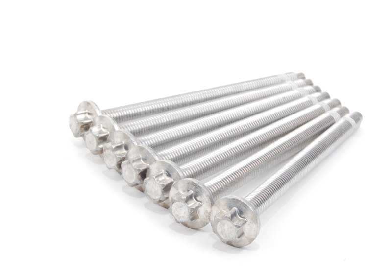 Aluminum screw set of the oil crankcase for BMW E81, E82, E87, E88, F20, F21, F22, F23, F87, E90, E91, E92, E93, F30, F31, F34, F35, F32, F33, F36 , E60 , E61, F10, F11, F18, E63, E64, E65, E66, F01, F02, E84, E83N, F25, F26, E70, F15, E71, F16
