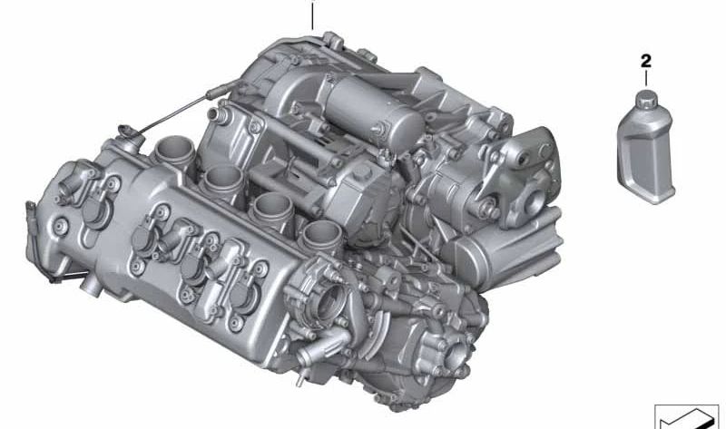 Motor negro OEM 11007713462 para motos BMW K1300S, K1300R, K1300GT. Original BMW Motorrad.