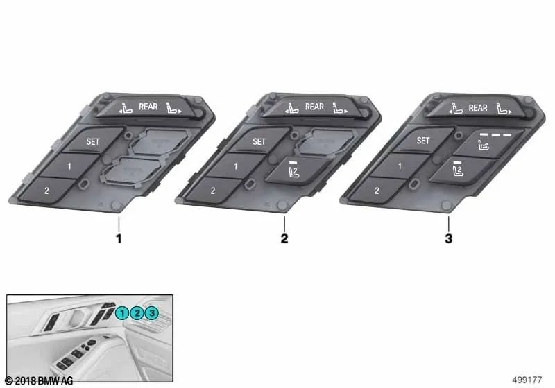 Unidade de controle da função do assento esquerda para BMW X7 G07, G07N (OEM 61319436041). BMW originais.