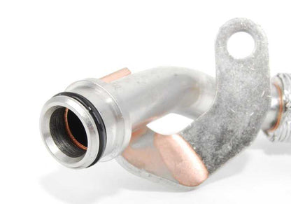 Tubería de retorno de aceite OEM 11427562800 para BMW E82, E88, E90, E91, E92, E93, E60, E61, F02, E71, E89. Compatible con motores N54. Original BMW.