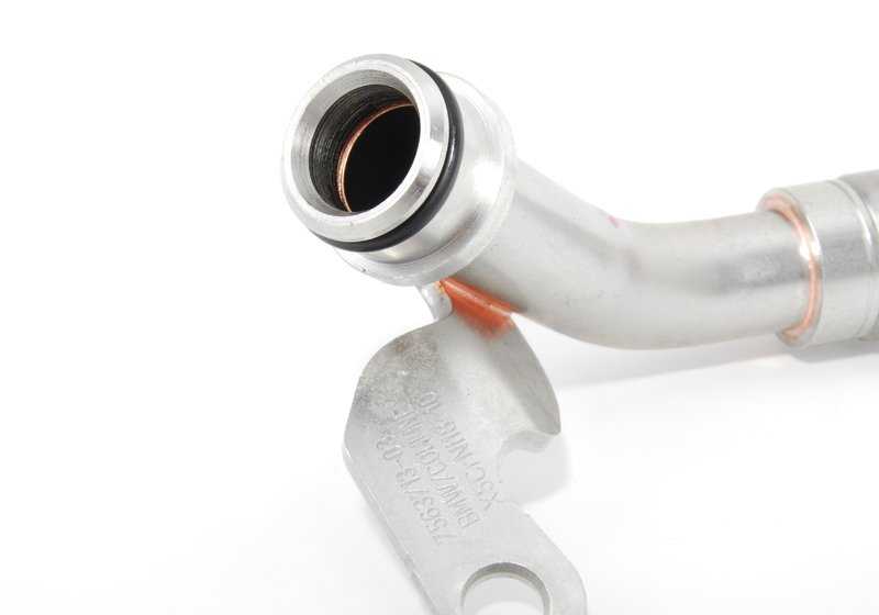 Tubería de retorno de aceite OEM 11427563713 para BMW E82, E88, E90, E91, E92, E93, E60, E61, F01, F02, E71, E89. Original BMW.