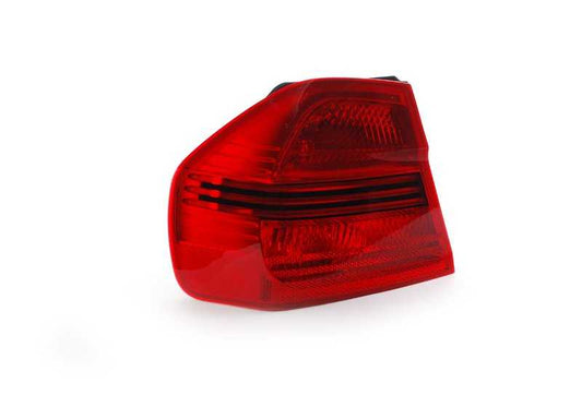 Left side tail light for BMW 3 Series E90 (OEM 63217161955). Original BMW.