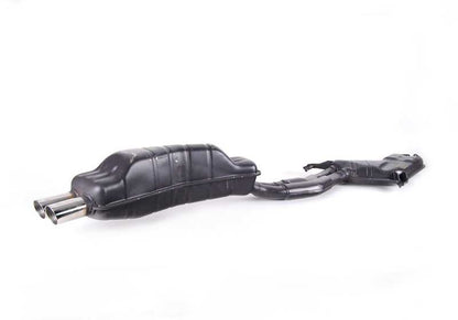 Sistema de escape trasero OEM 18101312163 para BMW E34 M5 (HD91, HD92) con motor S38 y cambio manual. Apto solo para tracción trasera. Original BMW.