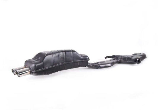 Sistema de escape trasero OEM 18101312163 para BMW E34 M5 (HD91, HD92) con motor S38 y cambio manual. Apto solo para tracción trasera. Original BMW.