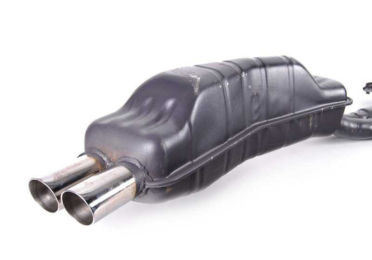 Sistema de escape trasero OEM 18101312163 para BMW E34 M5 (HD91, HD92) con motor S38 y cambio manual. Apto solo para tracción trasera. Original BMW.