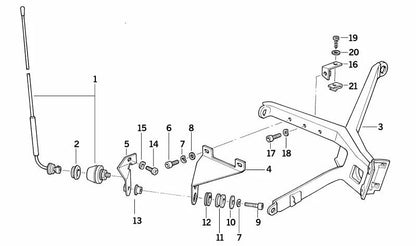 Vite a testa arrotondata M5X12 OEM 07119907627 per BMW E21, E30, E36, E12, E28, E34, E24, E23, E32, E31, Z1 e Mini R50. BMW originale e Mini.