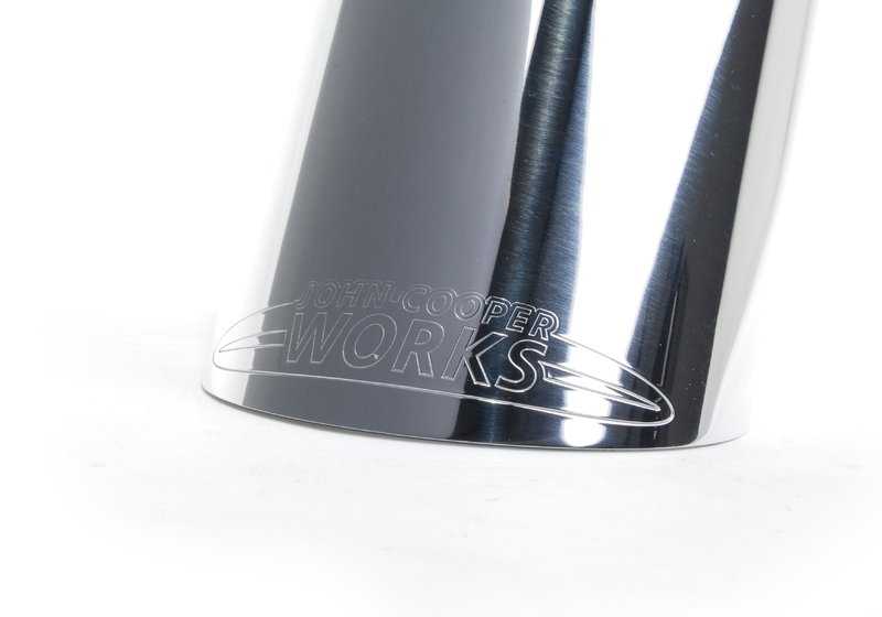 Embellecedor del tubo de escape trasero JCW OEM 18302151408 para MINI R56, R55, R57, R58, R59, R60, R61. Original MINI.