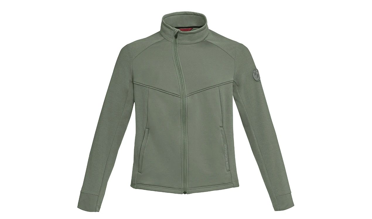 Chaqueta polar GS hombre caqui talla 2XL OEM 76235A80EF3, válida para BMW. Original BMW Motorrad.