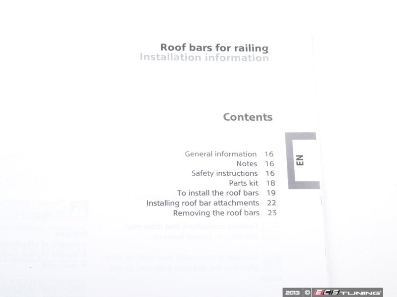 Rack de teto (suporte) com fechadura com chave OEM 82710435867 para MINI Clubman R55 (2006-2010), Clubman R55 LCI (2009-2014). MINI originais.