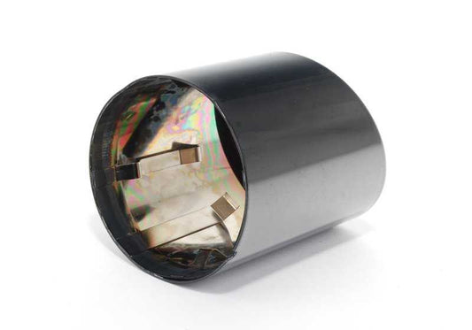 Chromed exhaust tip in black for BMW 1 Series E82, E88, X1 E84 (OEM 18307559999). Original BMW