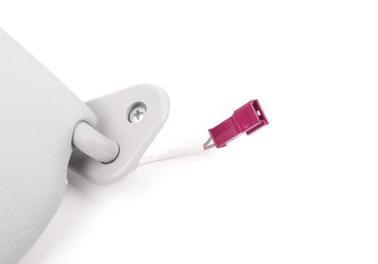 Right Parasol with Luz OEM 51168237644 for BMW E46. Light gray color. Compatible with all E46 models. Original BMW replacement.