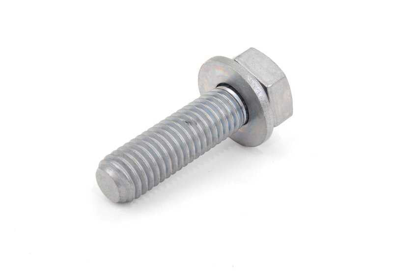 M10X35 hexagonal screw with OEM washer 07119906140 for BMW E36 316i (M40, M43) Manual and automatic. Compatible with models from 1990 to 2000. Original BMW piece.