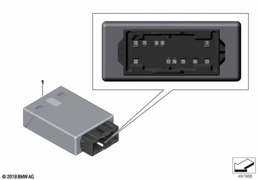 Anti-Slip Lane Control Unit for BMW 3 Series G21, G21N, G81, X5 F95, F95N, G05, G05N, X6 F96, F96N, G06, G06N (OEM 61355A16090). Original BMW.