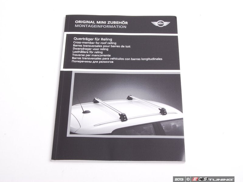 Base portadora de techo bloqueable OEM 82712148014 para MINI Countryman R60 Cooper, Cooper D, Cooper ALL4... y más. Original MINI.
