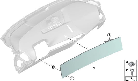 Écran multifonctionnel OEM 65505A6D1D6 pour BMW {G05, F95, G06, F96, G07}. BMW d'origine.