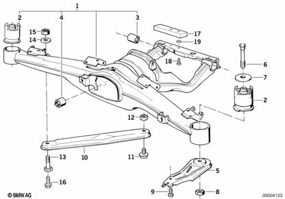 Tuerca de brida para BMW E36, E34, E32 (OEM 33311133463). Original BMW