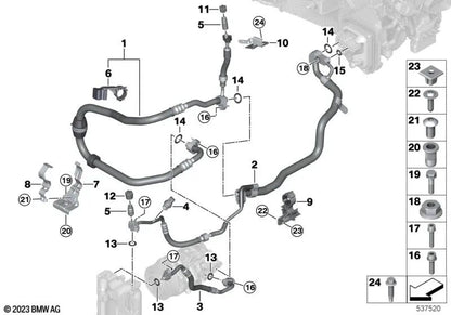 Tuerca de expansión para BMW Serie 1 F20, F21, Serie 2 F22, F45, F46, G42, Serie 3 F30, F31, F34, F35, G20, G21, G28, Serie 4 F32, F33, F36, G22, G23, G26, Serie 5 F90, G30, G31, G38, G60, Serie 6 G32, Serie 7 G11, G12, G70, Serie 8 F91, F92, F93, G14, G1