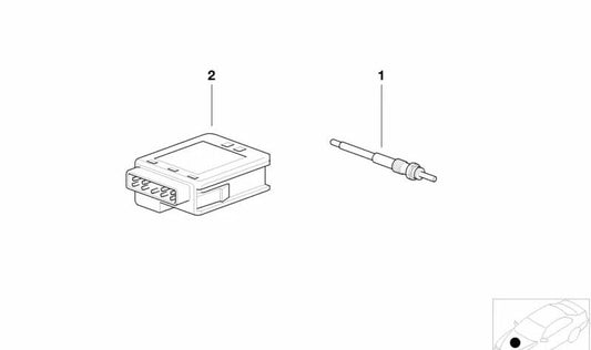 Sparca pré -calma OEM 1223248422 para BMW (Modelos Compatíveis: E38, E39, E46, E53, E60, E61, E65, E66, E70, E83, E90, E91, E92, E93). BMW original.
