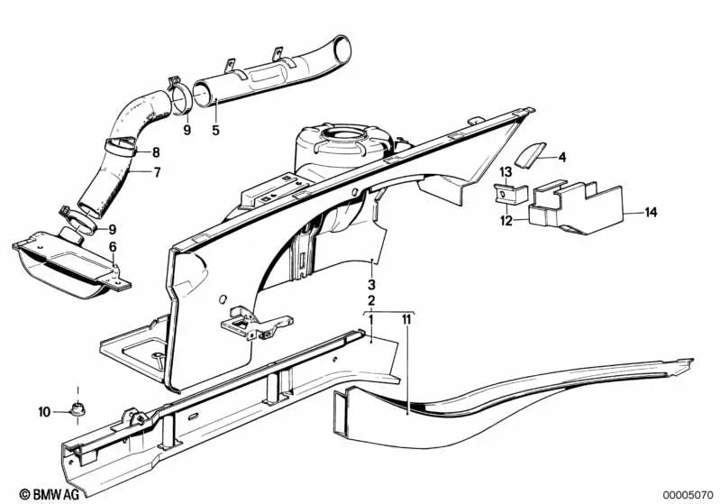 BMW Morsetto 7 E23 (OEM 51711877996). BMW originale