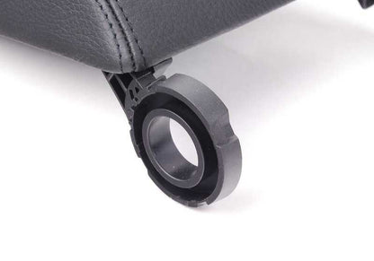 Tapa reposabrazos central de cuero negro OEM 51169202350 para BMW E88. Repuesto original BMW.