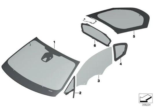 Separation panel for BMW I12, I12N (OEM 51317393243). Original BMW