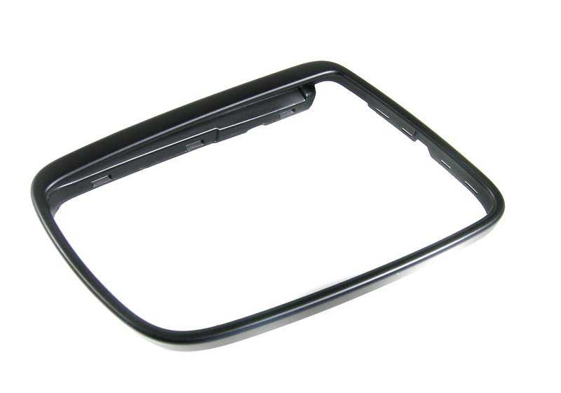 Soporte retrovisor derecho negro OEM 51167074954 para BMW Serie 5 {E60, E60N, E61, E61N}. Original BMW.