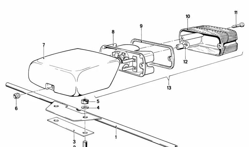 Luce di copertura per BMW (OEM 63211350403). BMW originale