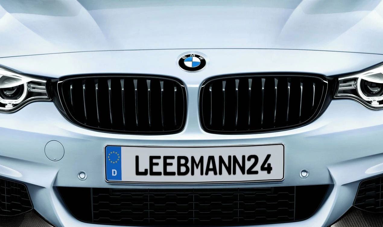 Parrilla decorativa M Performance delantera izquierda negro brillo OEM 51712336813 para BMW Serie 4 F32, F33, F36... y más. Original BMW.