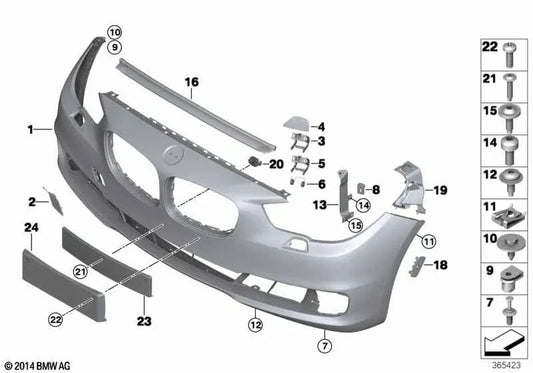 Rechtsunterstützung für BMW F07, F07N (OEM 51117211096). Original BMW.