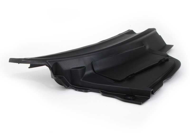 Cubierta lateral derecha OEM 51132751210 para MINI R55, R56, R57 (todos los modelos: Cooper, Cooper S, Cooper D). Pieza exterior original MINI para paso de rueda delantero derecho.