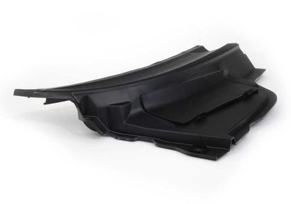 Cubierta lateral derecha OEM 51132751210 para MINI R55, R56, R57 (todos los modelos: Cooper, Cooper S, Cooper D). Pieza exterior original MINI para paso de rueda delantero derecho.