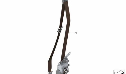 Cintura anteriore sinistra per la serie BMW 7 G11, G12 (OEM 7211798881). BMW originale