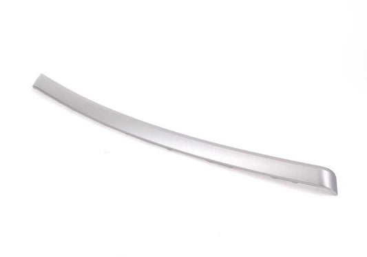 Decorative Molding Left Front Door OEM 51416970555 for BMW E90 and E91. Titanium color Original BMW.