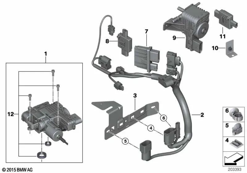 SCR Pump Module for BMW E90N, E70, E70N, E71 (OEM 16197244137). Genuine BMW