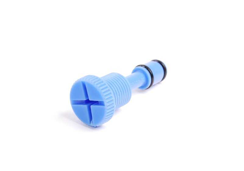 Radiator drain screw OEM 17111712816 for BMW E30, E32, E34, E36, E38, E39, E46, E53, Z3. Original BMW.