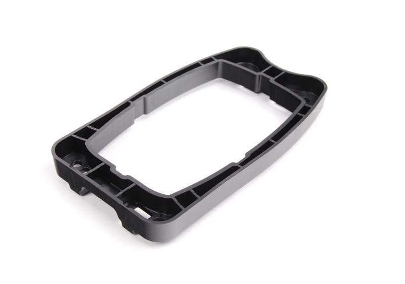 Estrutura decorativa Console central OEM 51169155987 Para BMW E60 {520d, 520i} (2007-2009). Compatível com versões a diesel e gasolina, mudança manual e automática. BMW original.