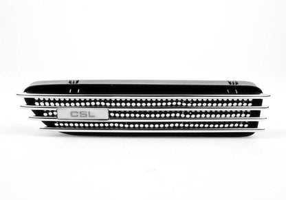 Griglia decorativa laterale sinistra 51137895913 per BMW E46 M3 CSL. Compatibile con modelli BL95 e BL96. BMW originale.