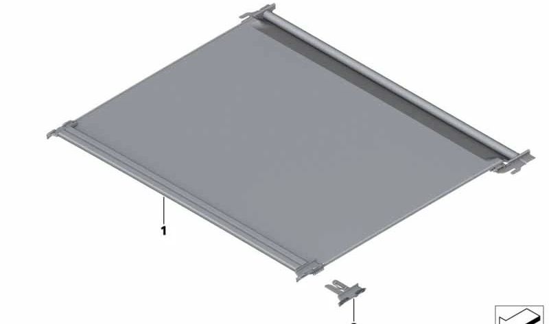 Guide de glissement persan (rouleau) Toit panoramique OEM 54107011158 pour BMW G21, G21N, G28, G28N. Pièce BMW originale.