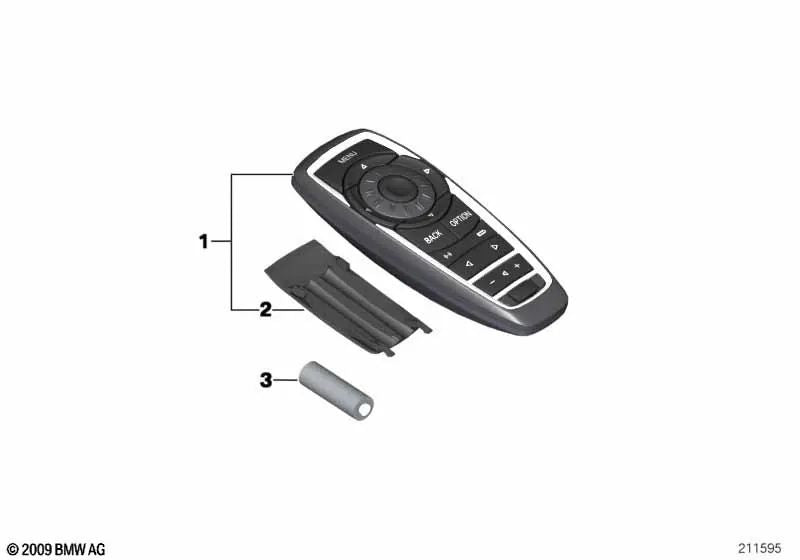 Remoto Control per BMW F07, F10, F11, F18 Serie 7 F01, F02, F04 (OEM 65129231373). BMW originale