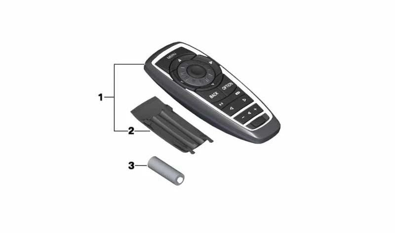 Controle de distância para o sistema de entretenimento traseiro OEM 65129231374 para BMW F07, F10, F11, F01, F02, F04. BMW original.