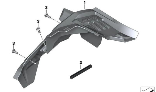 Protector de borde OEM 51721371705 para BMW I12 (i8), I15 (i8 Roadster) y BMW Motorrad C 400 GT. Pieza original BMW y Motorrad. Ideal para proteger los bordes de carrocería o maletero. Medida: 70 mm.
