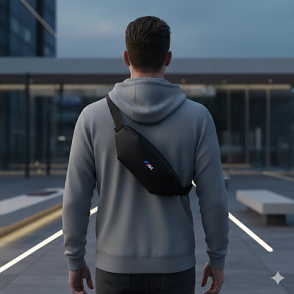 Riñonera deportiva BMW ///M – Impermeable, compacta y con estilo urbano