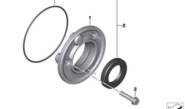 Tapa de culata OEM 11148552224 para motos BMW C 400 GT, C 400 X (K08, K09). Original BMW Motorrad.