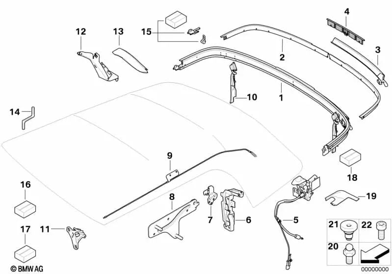 Moulage arrière chromé gauche / droit pour BMW Mini R57 R57N. BMW d'origine