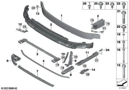 Tornillo para MINI F54, F55, F56, F57, F60 (OEM 07119908722). Original MINI.
