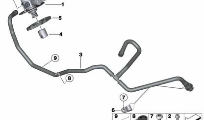 Bomba de alta presión de combustible OEM 13518604232 para BMW F07, F10, F11, F06, F12, F13, F01, F02, F15, F85, F16, F86. Original BMW.