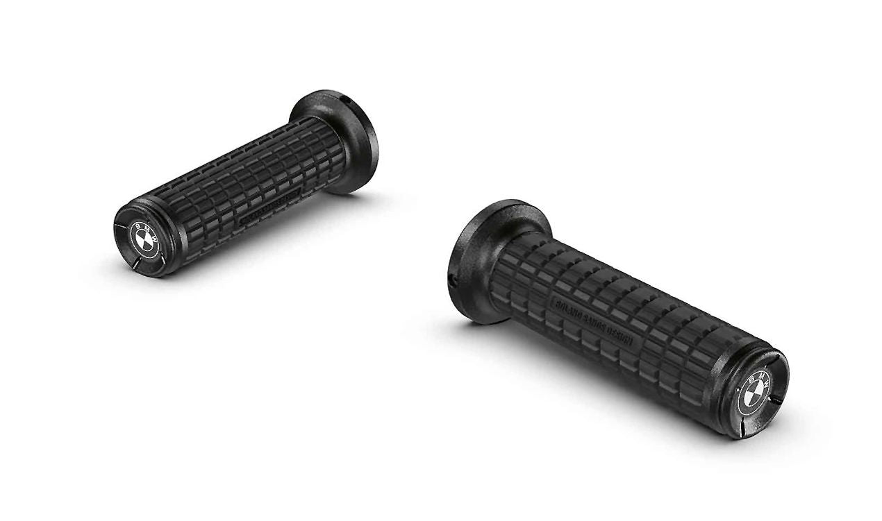 Manopola manubrio nera OEM 77222469295 per moto BMW R 18, R 18 Classic, R 18 Roctane. BMW Motorrad originale.