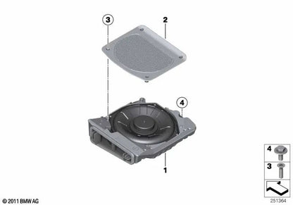 Center Underbody Cover for BMW F20, F21, F22, F23, F34, F87 (OEM 65139223670). Original BMW