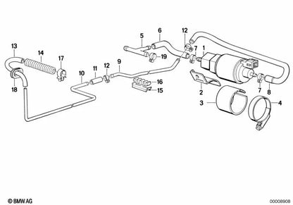 Soporte para varios modelos/series de BMW (OEM 34321379024). Original BMW.